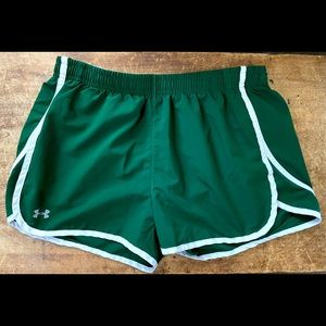 Womens under Armour green running short